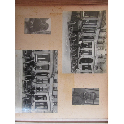 5235 - (Motor Racing, Grand Prix Sunbeams.) An early 20th Century photograph album containing 50+ mounted p... 