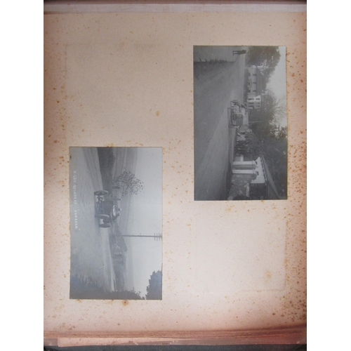 5235 - (Motor Racing, Grand Prix Sunbeams.) An early 20th Century photograph album containing 50+ mounted p... 