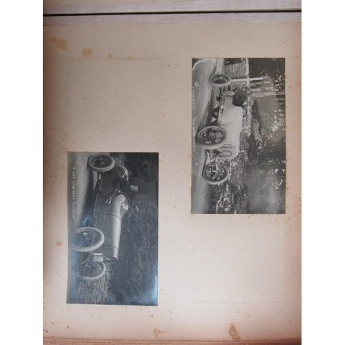 5235 - (Motor Racing, Grand Prix Sunbeams.) An early 20th Century photograph album containing 50+ mounted p... 