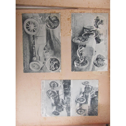 5235 - (Motor Racing, Grand Prix Sunbeams.) An early 20th Century photograph album containing 50+ mounted p... 