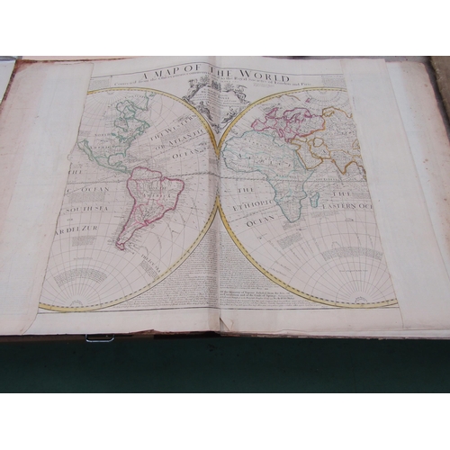 5277 - (Atlas.) John Senex, an untitled early to mid 18th Century atlas, 32 maps, comprising uncoloured eng... 