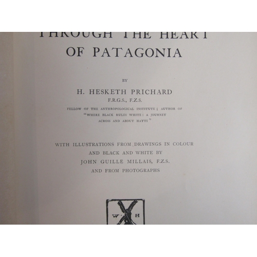 5301 - H. Hesketh Prichard: 'Through the Heart of Patagonia', London, William Heinemann, 1902, 1st edition,... 