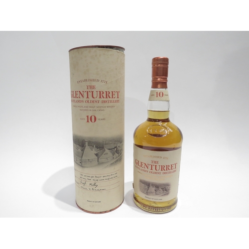 8018 - The Glenturret 10 year Old Scotland's Oldest Distillery Single Highland Malt Scotch Whisky, 70cl, in... 