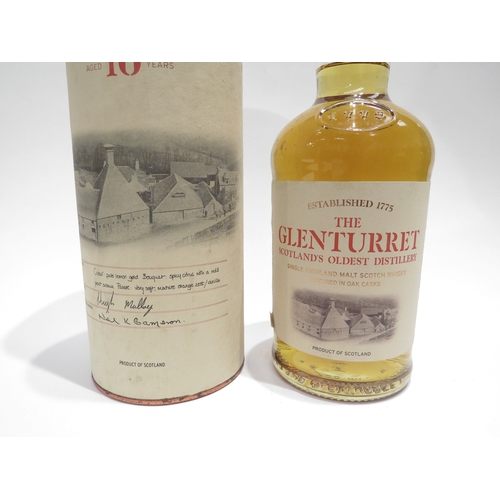 8018 - The Glenturret 10 year Old Scotland's Oldest Distillery Single Highland Malt Scotch Whisky, 70cl, in... 