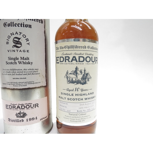 8041 - Edradour 1994 Signatory Vintage The Un-Chillfiltered Collection Single Malt Scotch Whisky, Distilled... 