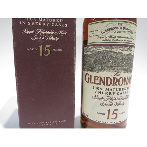 8051 - The Glendronach 15 Year Old Single Highland Malt Scotch Whisky, 100% matured in sherry casks, 40%, 7... 