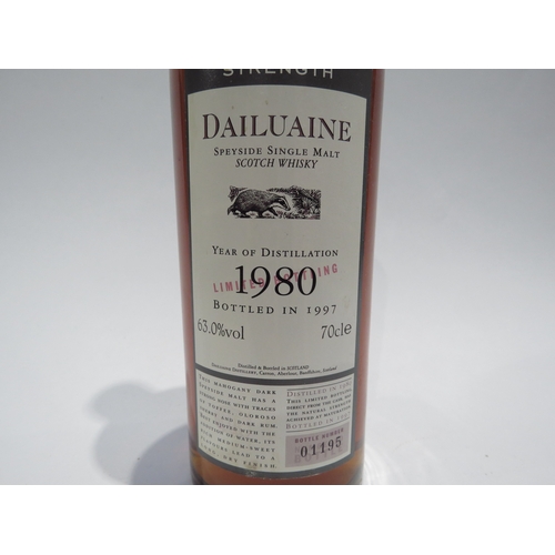 8061 - Dailuaine 1980 Cask Strength  Flora and Fauna Speyside Single Malt Scotch Whisky, Bottled in 1997, b... 