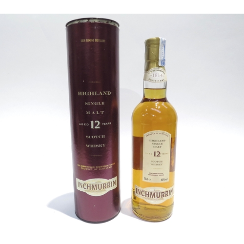 8081 - Loch Lomond Inchmurrin 12 Year Old Single Malt Scotch Whisky, 70cl, in tube