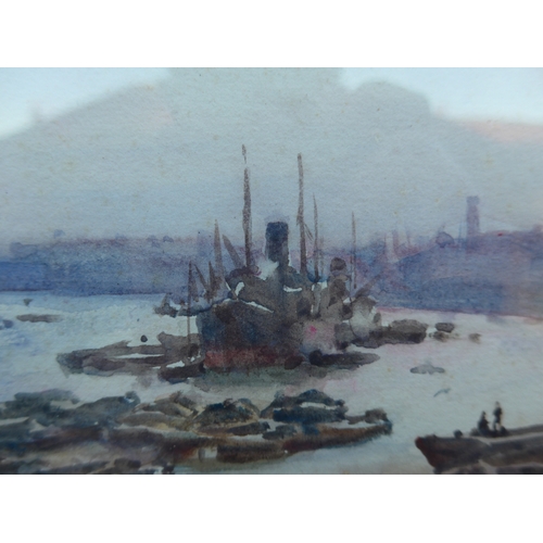 6043 - HENRY SCOTT TUKE (1858-1929): A watercolour 'From RH Malletts Office Window, Regents Dock E', ref R6... 