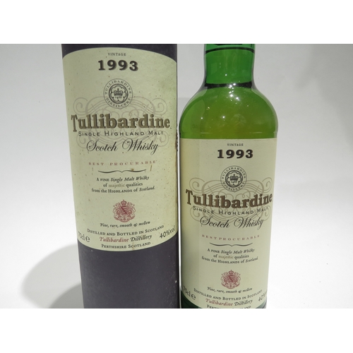 8094 - 1993 Tullibardine Single Highland Malt Scotch Whisky, 70cl, in tube