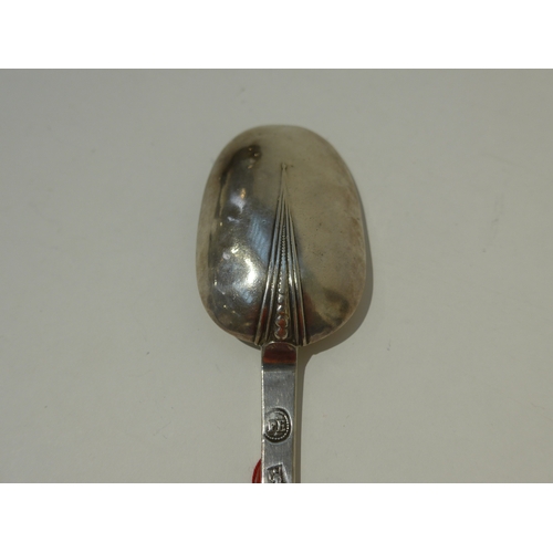 7017 - A William & Mary silver trefid spoon by William Penstone I, London 1697 with initials to handle, 19c... 