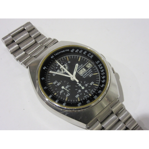 7028 - An Omega Speedmaster Automatic wristwatch, stainless steel case and strap, three subsidiary dials, o... 