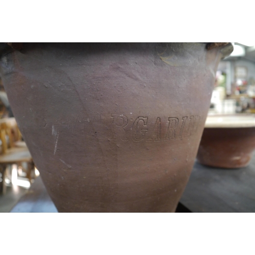 2058 - A large stoneware Margarine pot