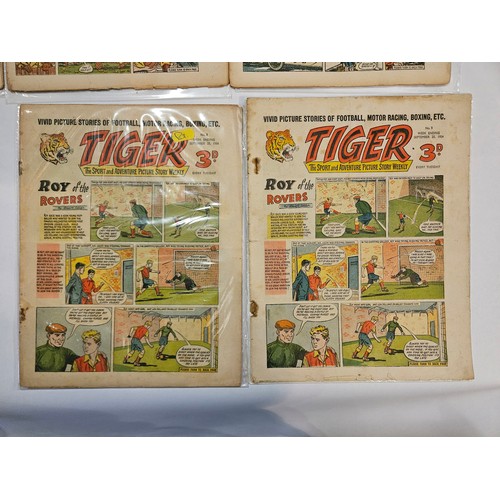 9035 - Tiger Comics (1954-56) - a broken run of the mid 20th Century Tiger comics of the first 100 issues, ... 