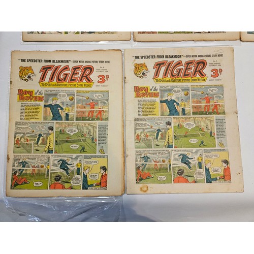 9035 - Tiger Comics (1954-56) - a broken run of the mid 20th Century Tiger comics of the first 100 issues, ... 