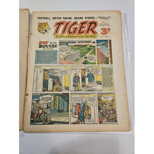 9035 - Tiger Comics (1954-56) - a broken run of the mid 20th Century Tiger comics of the first 100 issues, ... 