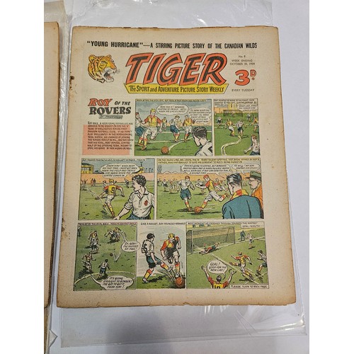 9035 - Tiger Comics (1954-56) - a broken run of the mid 20th Century Tiger comics of the first 100 issues, ... 