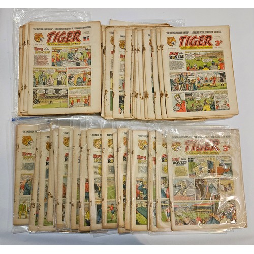 9035 - Tiger Comics (1954-56) - a broken run of the mid 20th Century Tiger comics of the first 100 issues, ... 