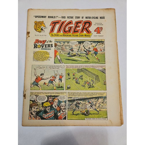 9035 - Tiger Comics (1954-56) - a broken run of the mid 20th Century Tiger comics of the first 100 issues, ... 