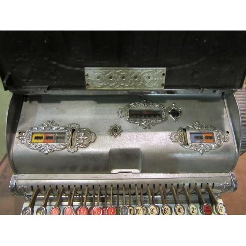 4007 - NCR (National Cash Register) model 41, serial No. 365736, manufactured in 1903. Nickel plated case, ... 