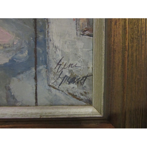 4021 - GENE GRANT (Mid 20th Century): A framed oil on canvas, Parisian street scene.  Signed bottom right. ... 