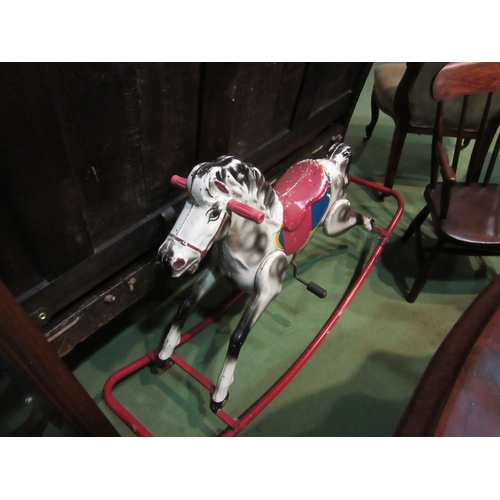 4219 - A Tri-ang tinplate rocking horse