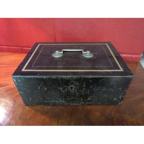 4278 - A Pilot deed box/cash box with key