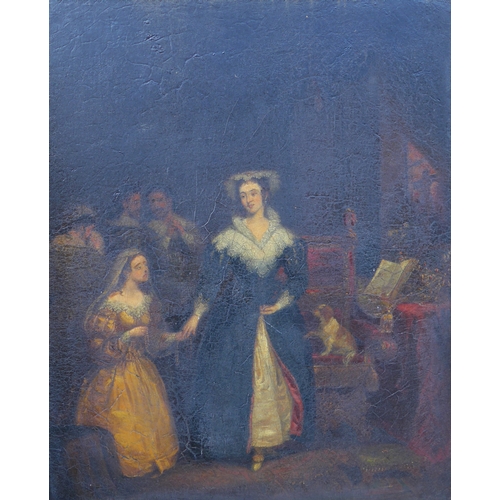 6028 - A 19th Century school oil on canvas depicting 'Mary Queen of Scots'. Set in an ornate gilded frame. ... 