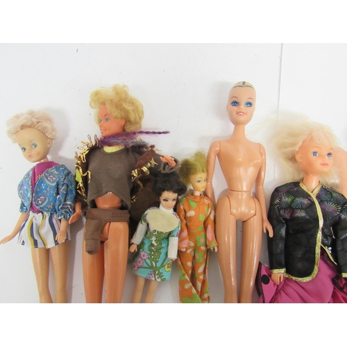 9045 - A collection of vintage fashion dolls including Pedigree Sindy, Mattel Barbie, Ideal Tuesday Taylor ... 