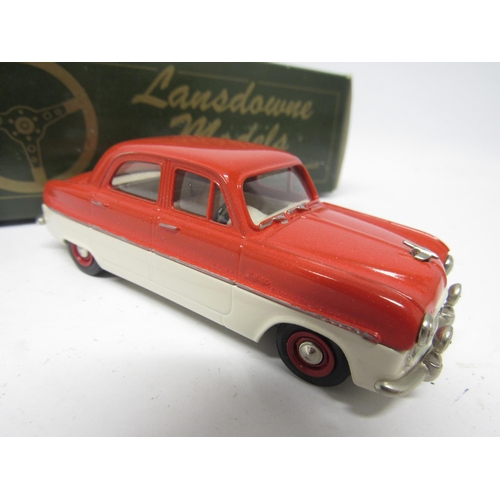 9464 - Two boxed Lansdowne Models (Brooklin) code 3 LD7 1954 Ford Zephyr Zodiac diecast model cars, one in ... 