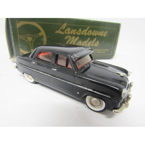 9464 - Two boxed Lansdowne Models (Brooklin) code 3 LD7 1954 Ford Zephyr Zodiac diecast model cars, one in ... 