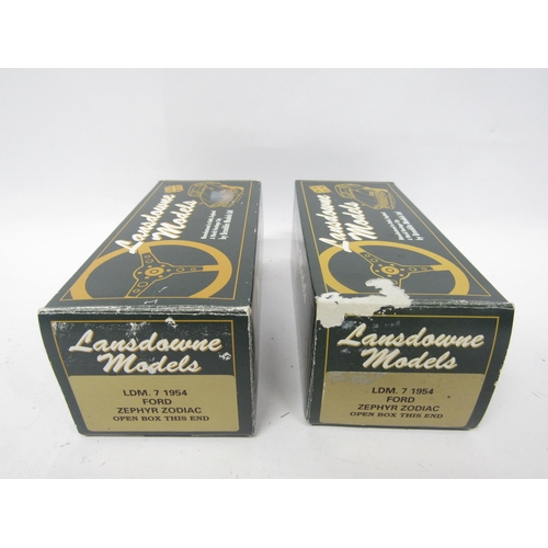 9443 - Two boxed Lansdowne Models (Brooklin) code 3 LDM7 1954 Ford Zephyr Zodiac diecast model cars in two-... 