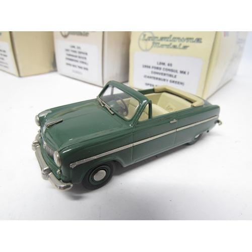 9444 - Three boxed Lansdowne Models (Brooklin) diecast model cars, to include LDM23A 1962 Ford Consul Mk II... 