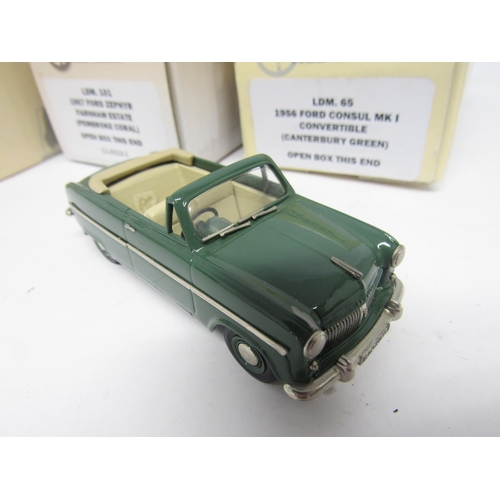 9444 - Three boxed Lansdowne Models (Brooklin) diecast model cars, to include LDM23A 1962 Ford Consul Mk II... 