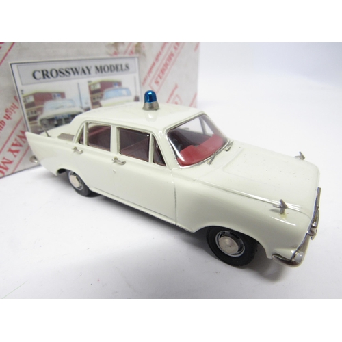 9460 - Two boxed Crossway Models limited edition diecast model police cars to include CS16 Ford Zephyr 6 Mk... 