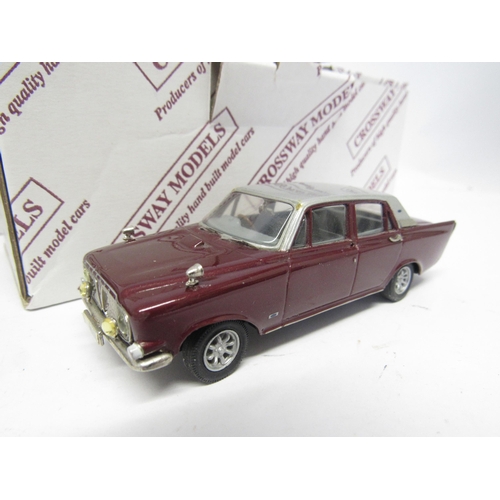 9458 - Two boxed Crossway Models limited edition diecast model cars to include CM09 Ford Zephyr 6 Mk 3 Salo... 