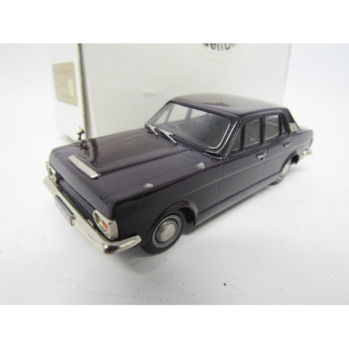 9478 - Two Minicar 43 (Pathfinder) limited edition 1966 Ford Zephyr Mk IV diecast model cars, one in dark p... 