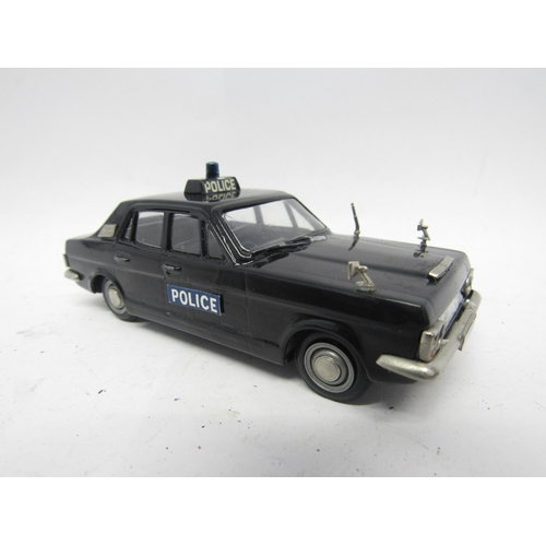 9485 - A Minicar 43 (Pathfinder) diecast Ford Zephyr Mk IV police car in black, possibly code 3, with assoc... 