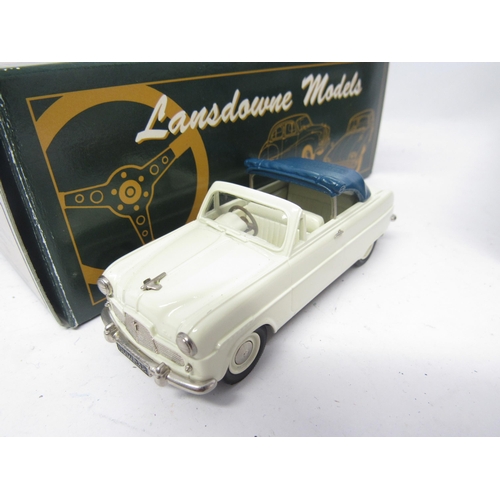 9486 - Two boxed Lansdowne Models (Brooklin) LDM7B 1956 Ford Zephyr Six Convertible-De-Ville diecast model ... 