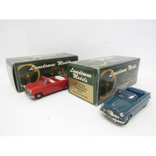 9481 - Two boxed Lansdowne Models (Brooklin) diecast model cars to include LDM23 1962 Ford Consul Convertib... 