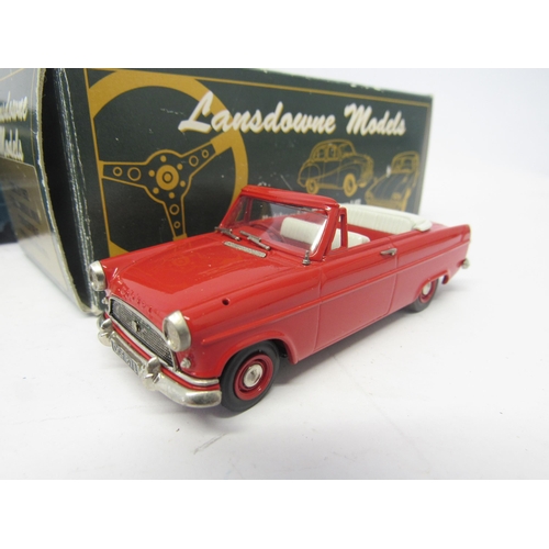 9477 - Two boxed Lansdowne Models (Brooklin) diecast model cars to include LDM23 1962 Ford Consul Convertib... 