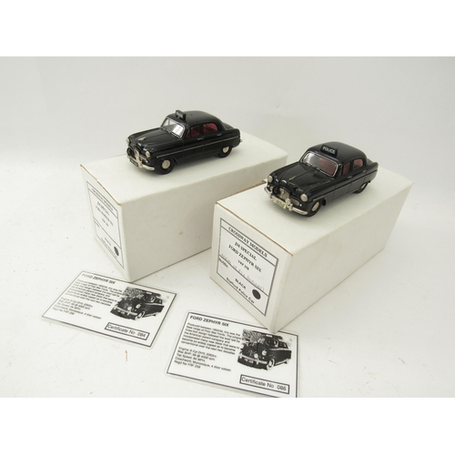 9476 - Two boxed Crossway Models limited edition YRF 258 diecast model JM Special Ford Zephyr Six Stafford ... 