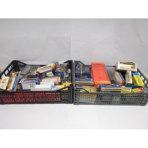 9340 - A collection of assorted boxed, loose, playworn and repainted diecast model vehicles, spares and acc... 