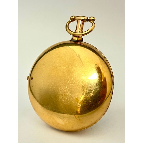 5055 - GEORGE WATSON OF LONDON: An early 19th Century 18ct gold pair cased pocket watch, fusee driven movem... 