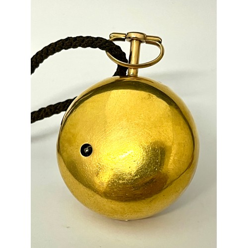 5054 - THOMAS FARRER OF SAXMUNDHAM, SUFFOLK: A George III 18ct gold pair cased pocket watch, fusee driven w... 