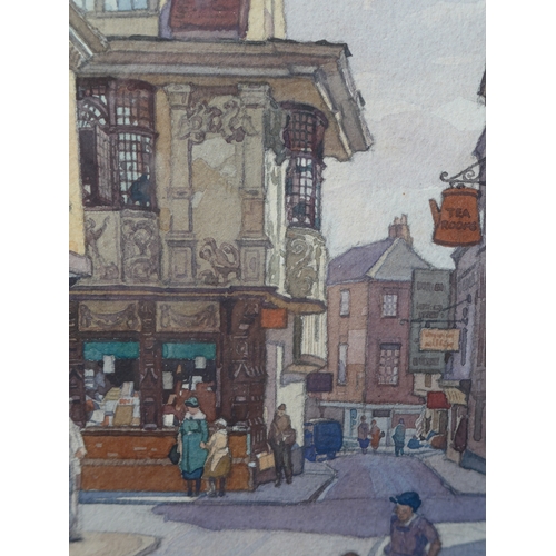 6052 - LEONARD RUSSELL SQUIRRELL RE,RI,RWS (1893-1979) (ARR) A framed and glazed watercolour of Dial Lane i... 