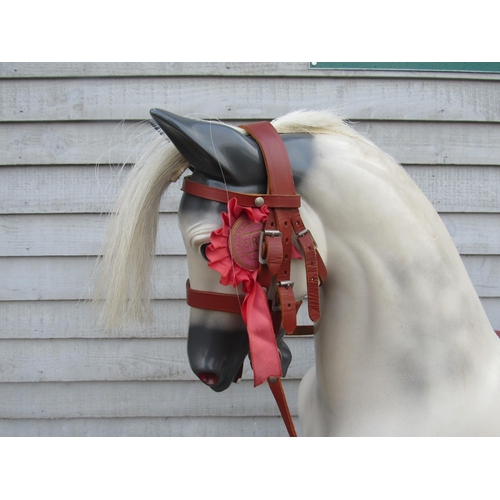 9202 - A 20th Century Haddon Rockers of Wallingford, Oxfordshire, dapple painted rocking horse with horseha... 