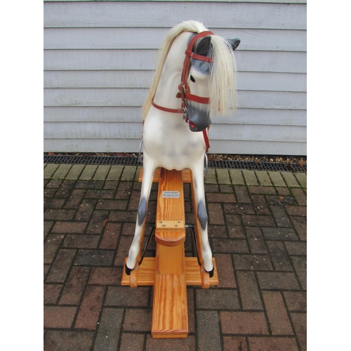 9202 - A 20th Century Haddon Rockers of Wallingford, Oxfordshire, dapple painted rocking horse with horseha... 