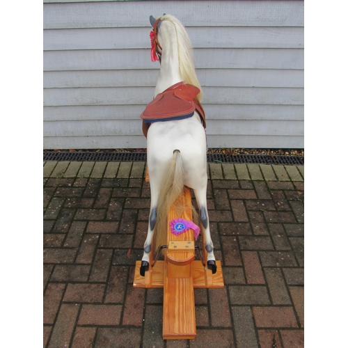 9202 - A 20th Century Haddon Rockers of Wallingford, Oxfordshire, dapple painted rocking horse with horseha... 