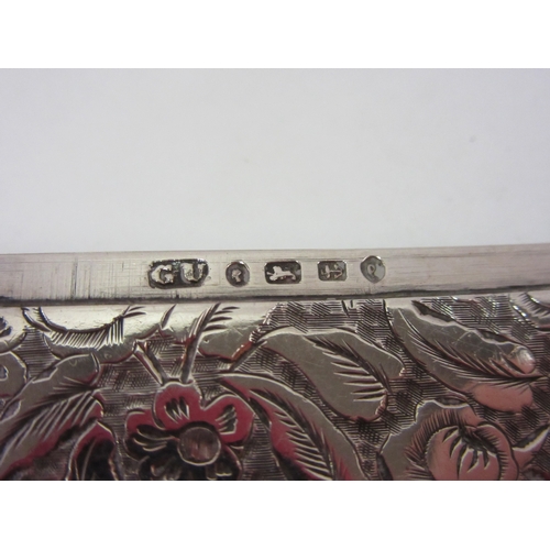 1392 - A silver card case (missing lid) together with a silver angelic design vesta cover, swizzel sticks e... 